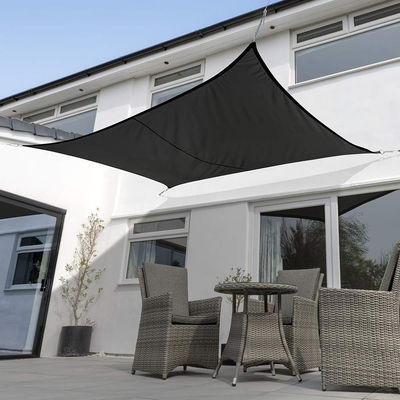 Màu đen 95 Uv Block Sun Shade Sail