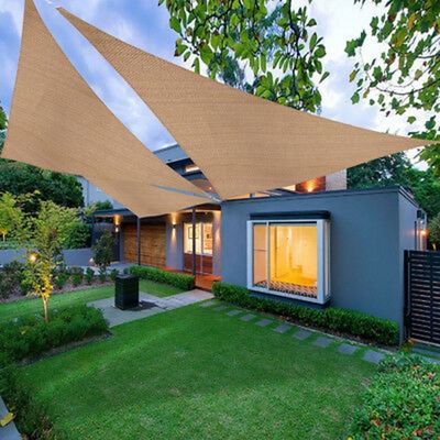 Cánh buồm bóng râm chống thấm nước tráng phủ PU Gsm cao cho sân vườn